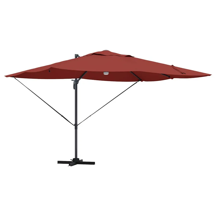 Parasol Terre cuite 351 x 250 x 253 cm Polyester et Aluminium - 2
