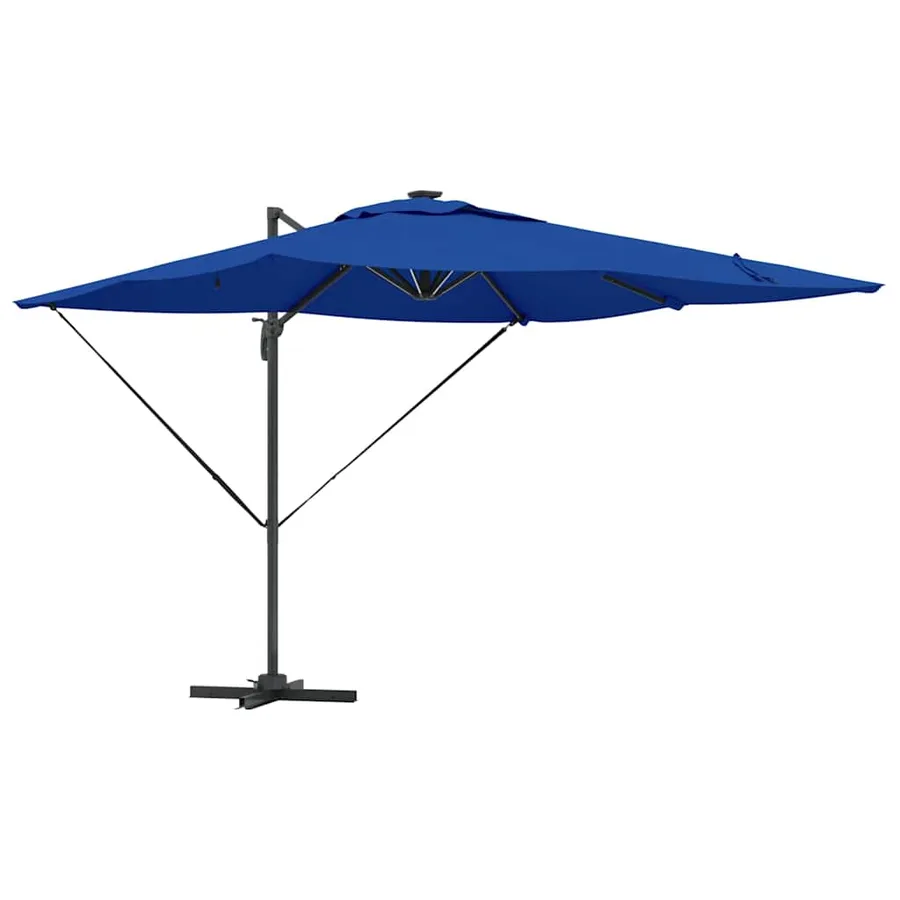 Parasol Bleu azure 286 x 284 x 270 cm Aluminium et polyester - 2