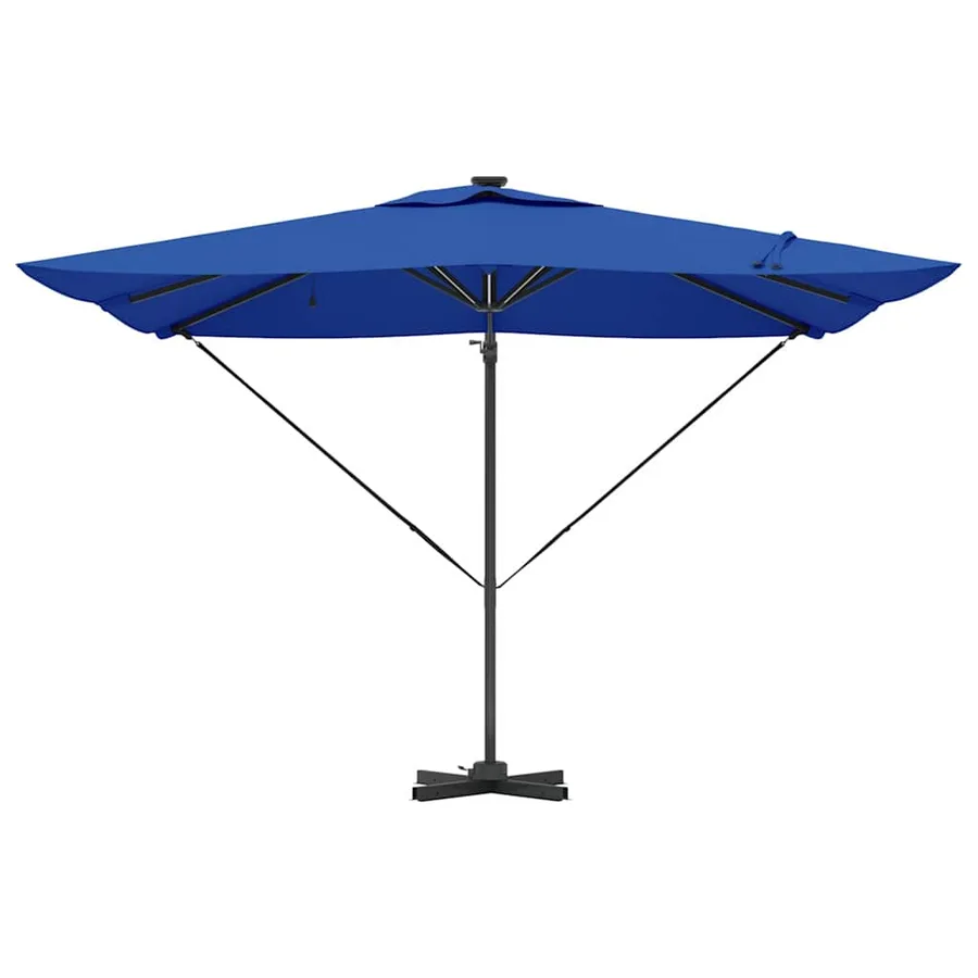 Parasol Bleu azure 286 x 284 x 270 cm Aluminium et polyester - 6
