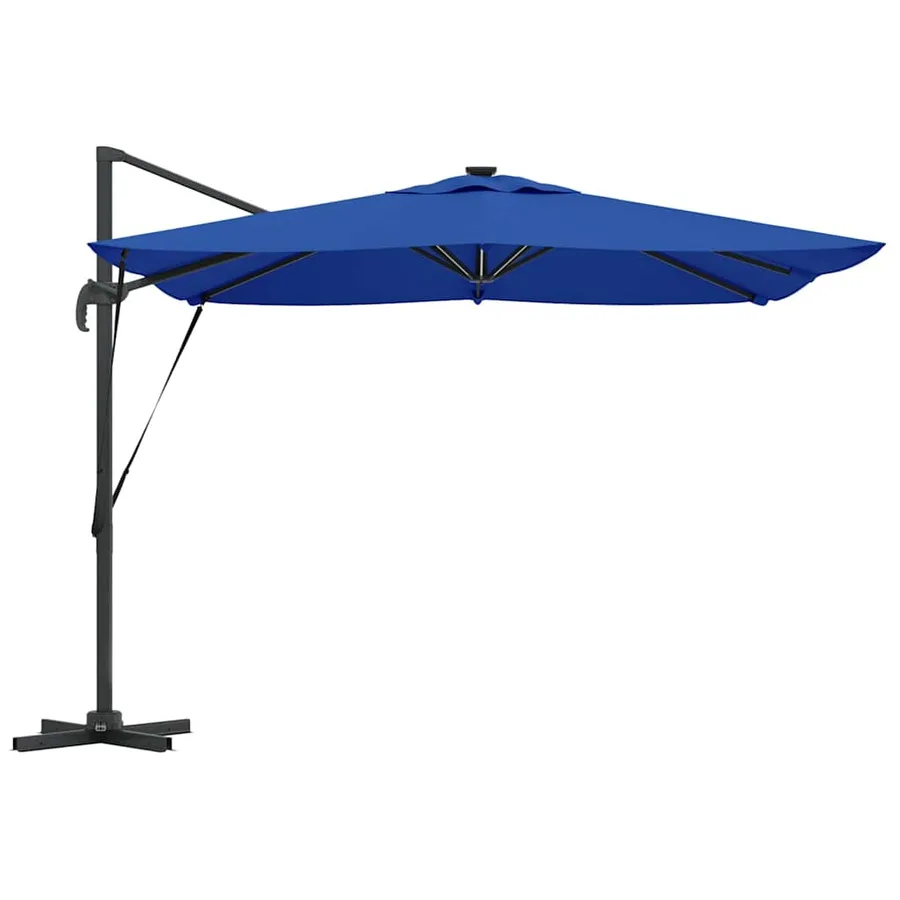 Parasol Bleu azure 286 x 284 x 270 cm Aluminium et polyester - 7