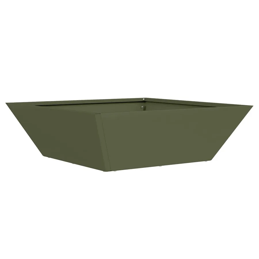 Cache-pot de jardin 5 pc Vert olive 50 x 50 x 15 cm - 5
