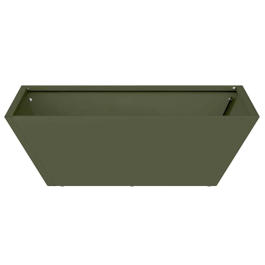 Cache-pot de jardin 5 pc Vert olive 50 x 50 x 15 cm - 6