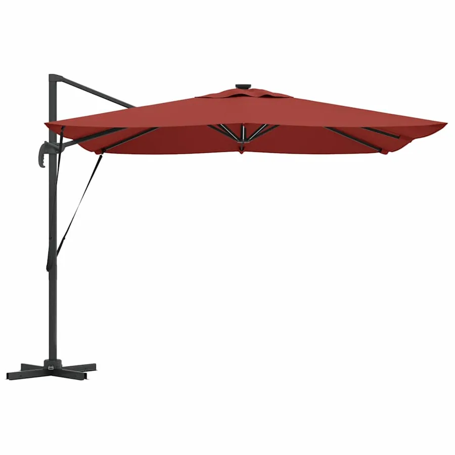 Parasol Terre cuite 286 x 284 x 270 cm Aluminium et polyester - 7