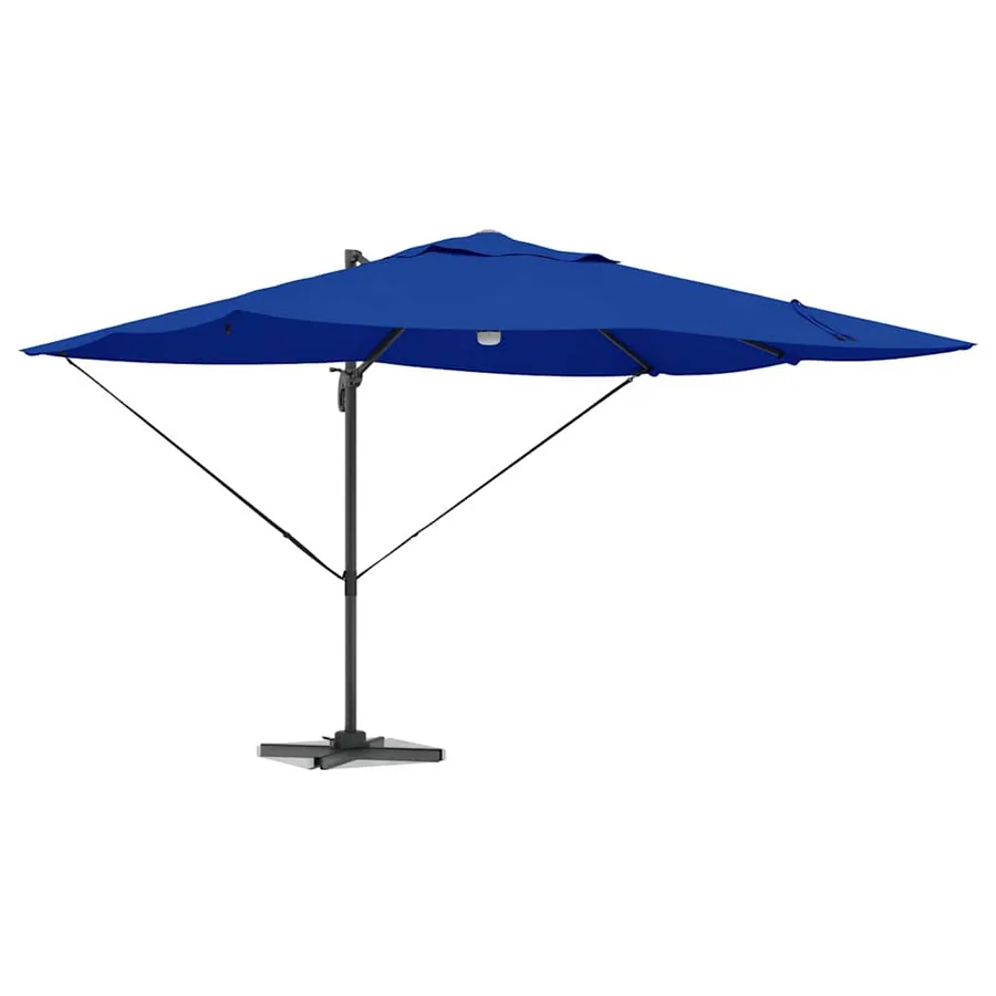 Parasol 351 x 250 x 253 cm Polyester et Aluminium Azur - 3