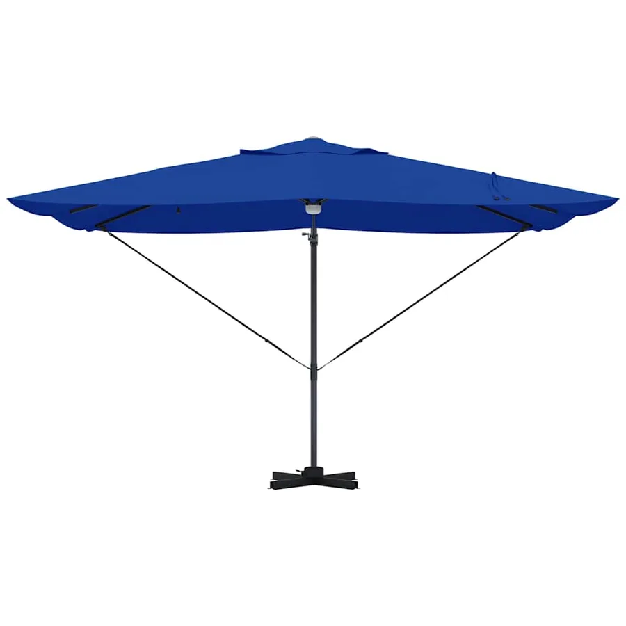 Parasol 351 x 250 x 253 cm Polyester et Aluminium Azur - 6