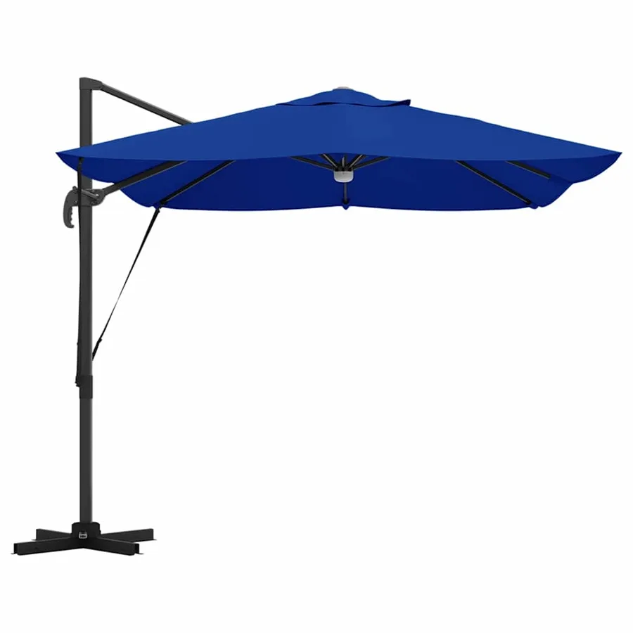Parasol 351 x 250 x 253 cm Polyester et Aluminium Azur - 7