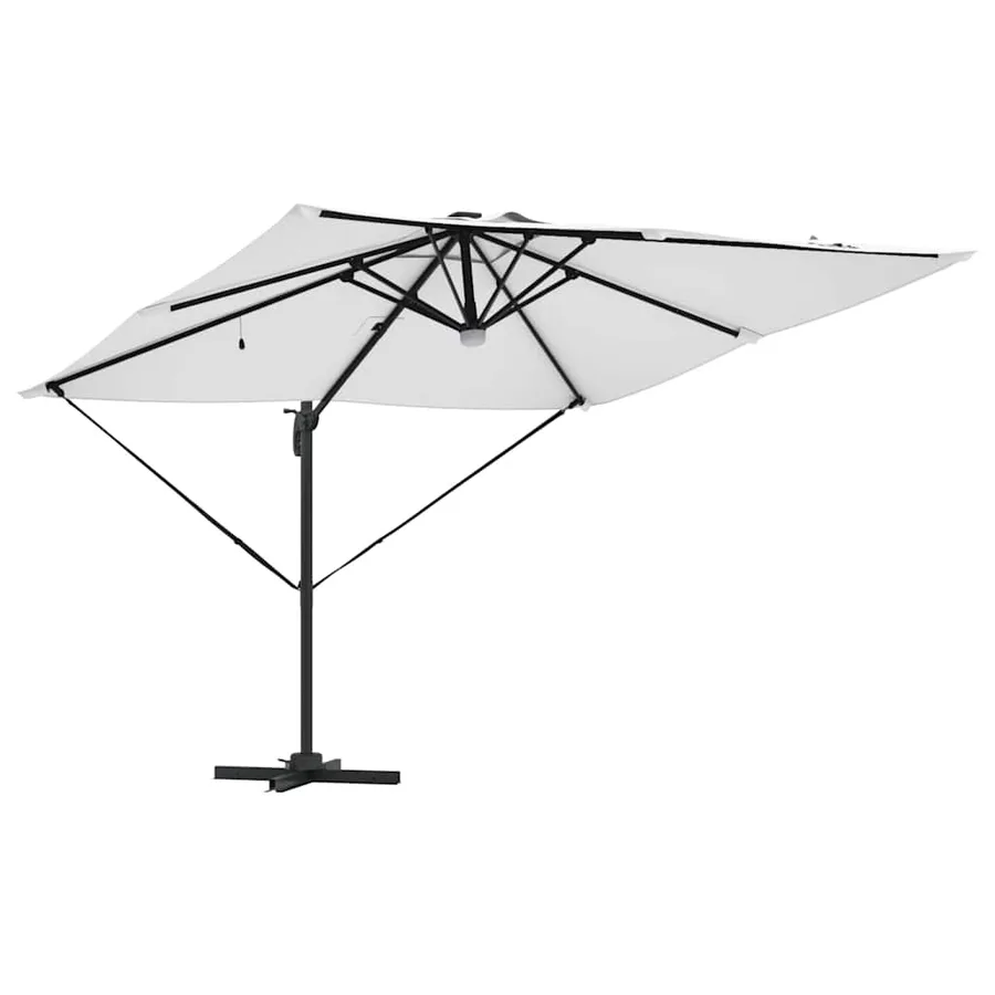 Parasol Roma Beige 286 x 284 x 270 cm Aluminium et polyester - 5