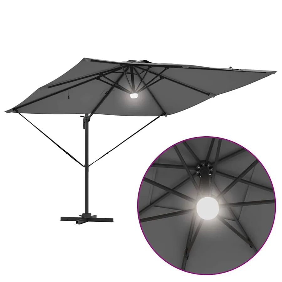 Parasol Roma Anthracite 286 x 284 x 270 cm - 12