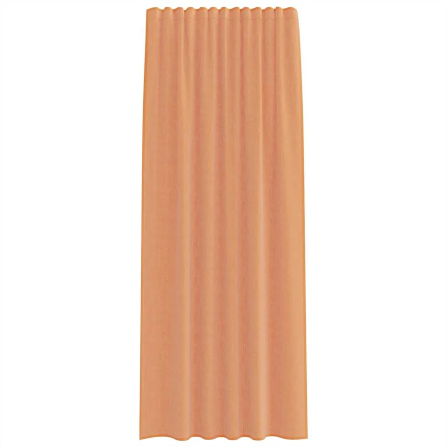 Rideaux en voile à œillets 2 pcs couleur terre cuite - 4
