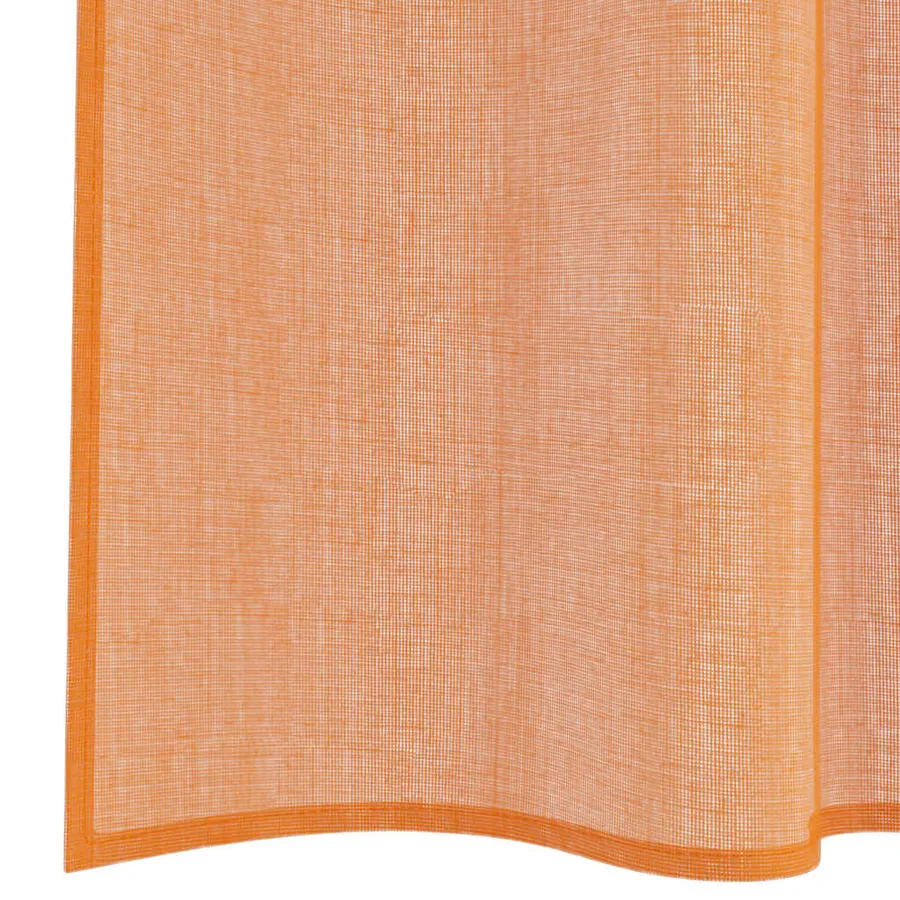 Rideaux en voile à œillets 2 pcs couleur terre cuite - 5