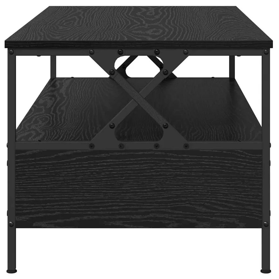 Table basse Chêne noir 100 x 51 x 45 cm Bois d'ingénierie - 7