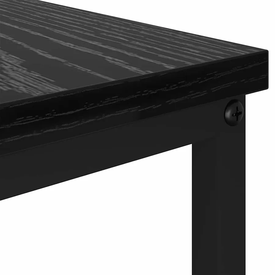 Table basse Chêne noir 100 x 51 x 45 cm Bois d'ingénierie - 9