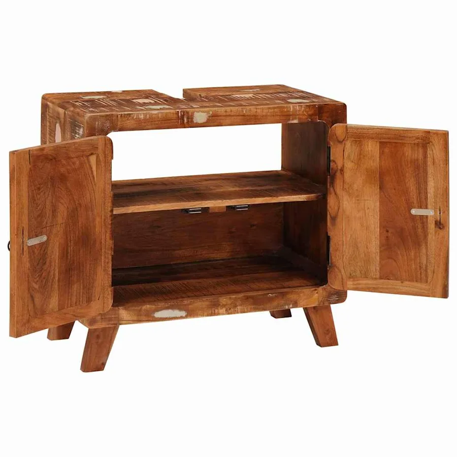 Armoire de salle de bain avec étagère avec stockage avec porte - 5