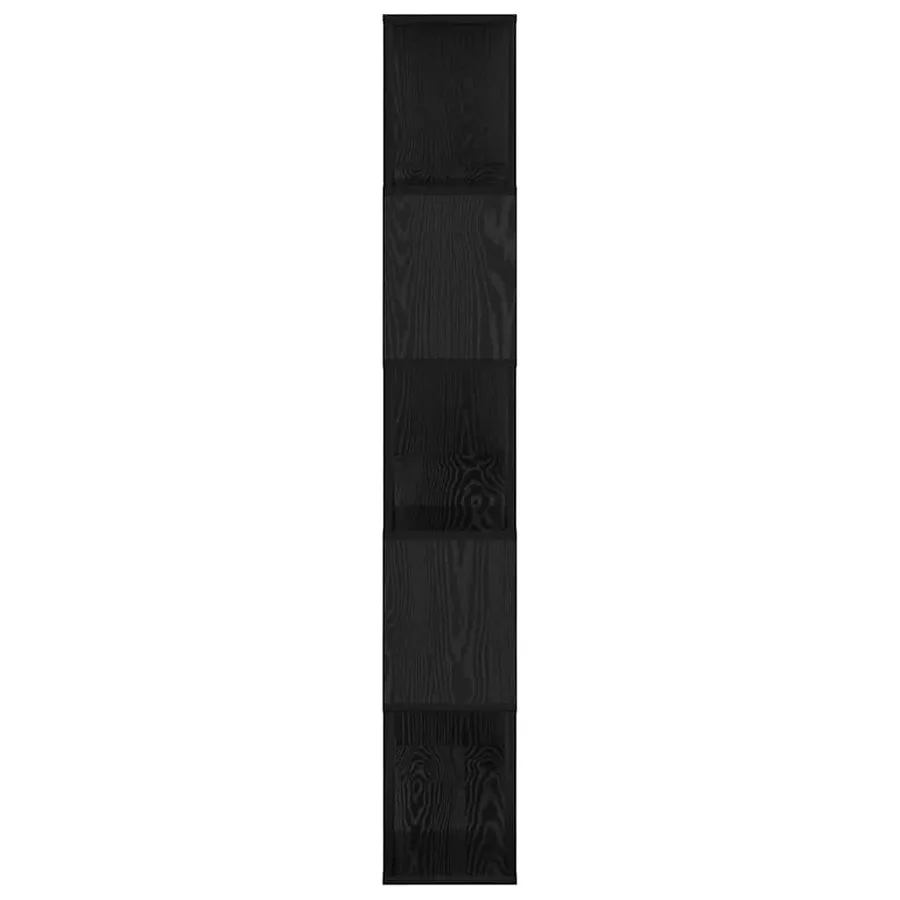 Ensemble meuble TV Noir 80 x 24 x 156 cm Bois d'ingénierie - 6