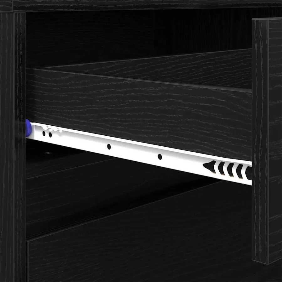 Unites TV 180 x 34 x 50 cm Chêne noir Bois d'ingénierie - 11