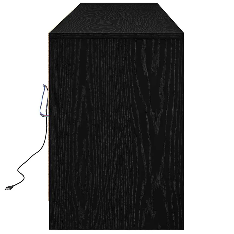 Unites TV 180 x 34 x 50 cm Chêne noir Bois d'ingénierie - 9