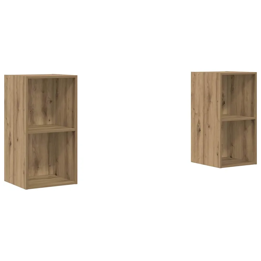 Ensemble meuble TV 2 pcs Chêne artisanal Bois d'ingénierie - 2