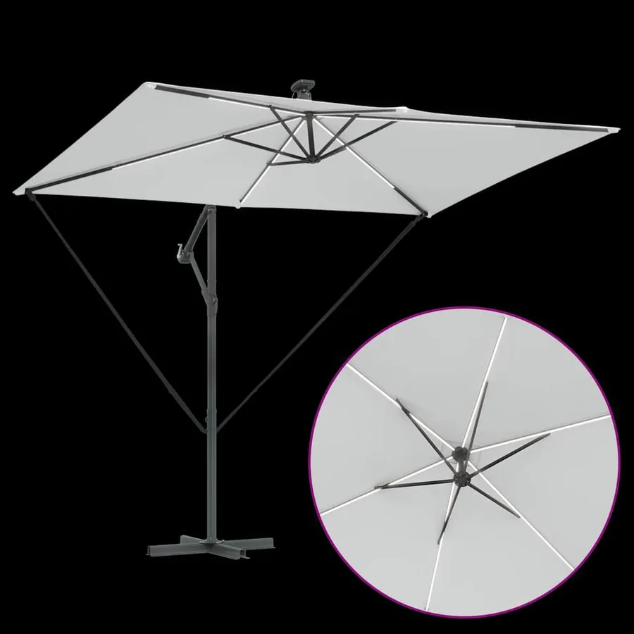 Parasol Sable 294 x 200 x 270 cm Polyester et Aluminium - 11