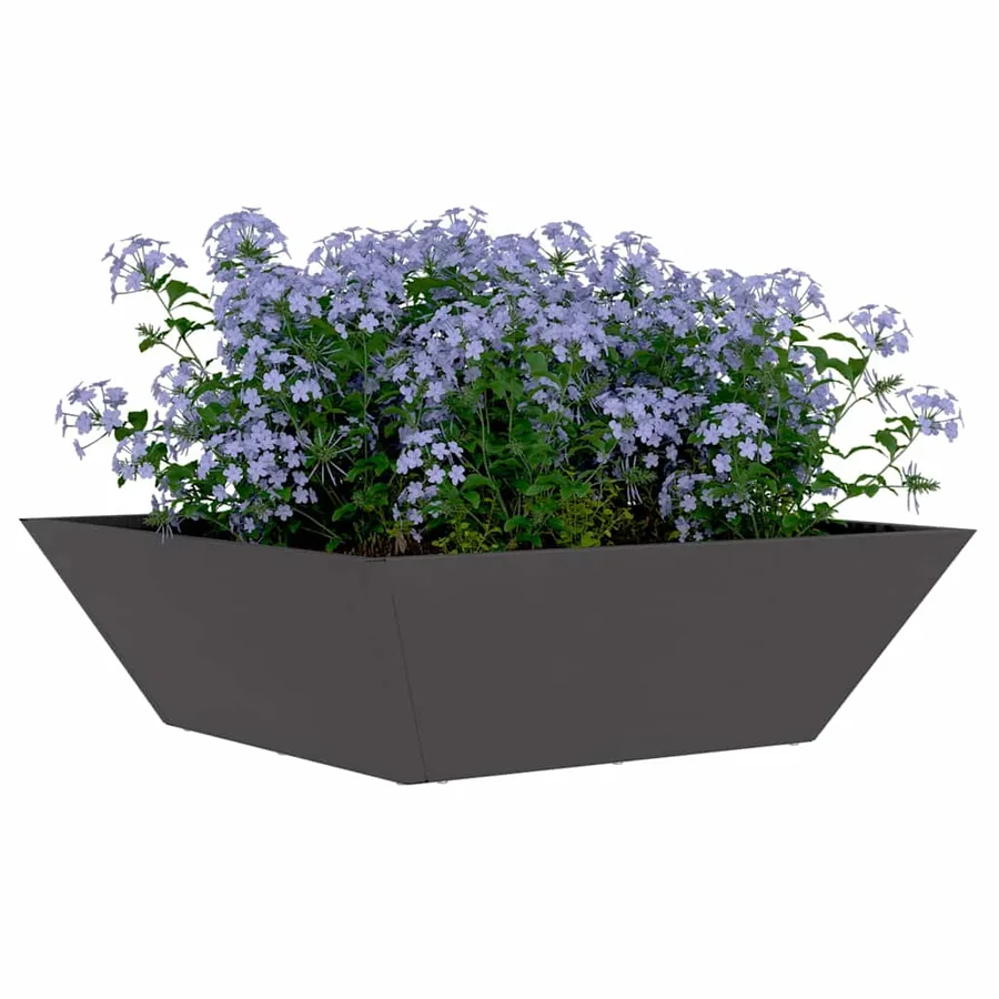 Cache-pot de jardin 5 pc Noir 50 x 50 x 15 cm - 3
