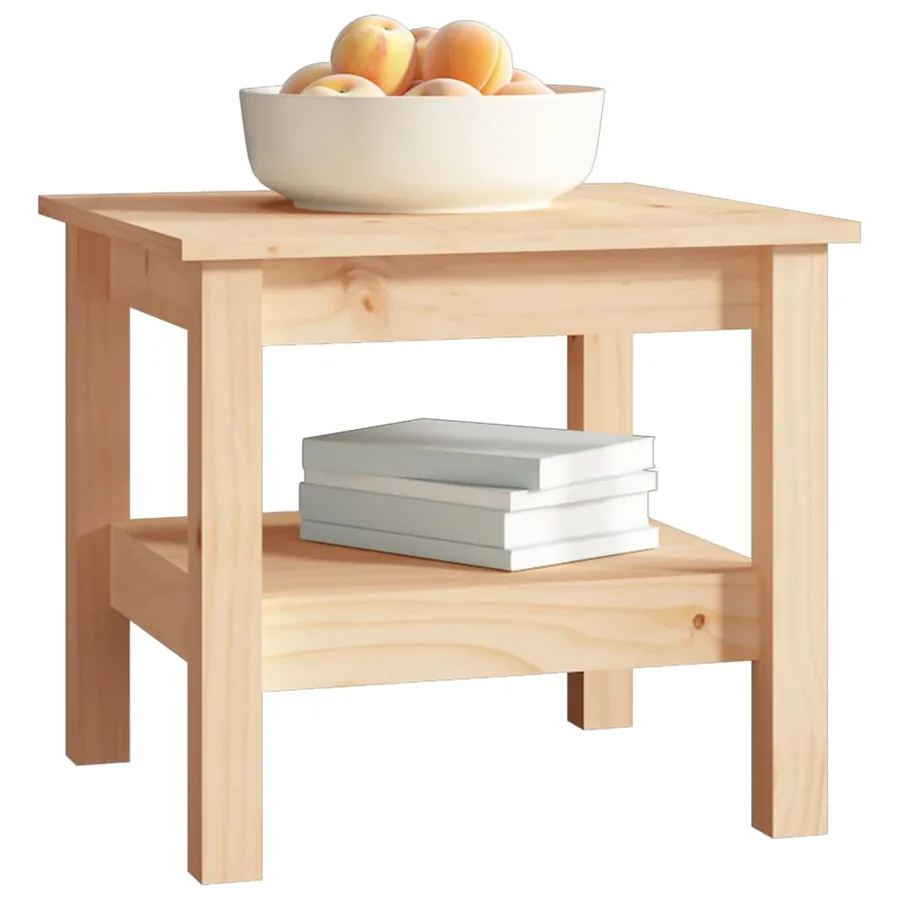 Table basse 45x45x40 cm en bois de pin massif - 5