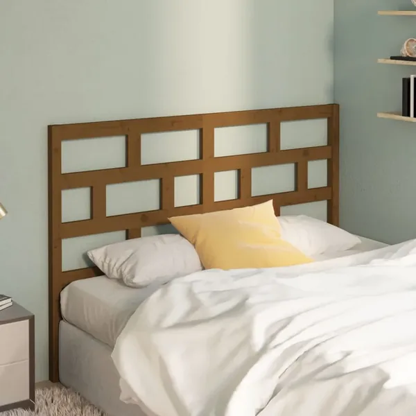 Tête de lit Marron miel 146x4x100 cm Bois massif de pin