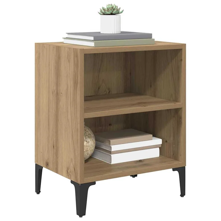 Cabinet de chevet 2 pc Chêne artisanal 40 x 30 x 50 cm - 3