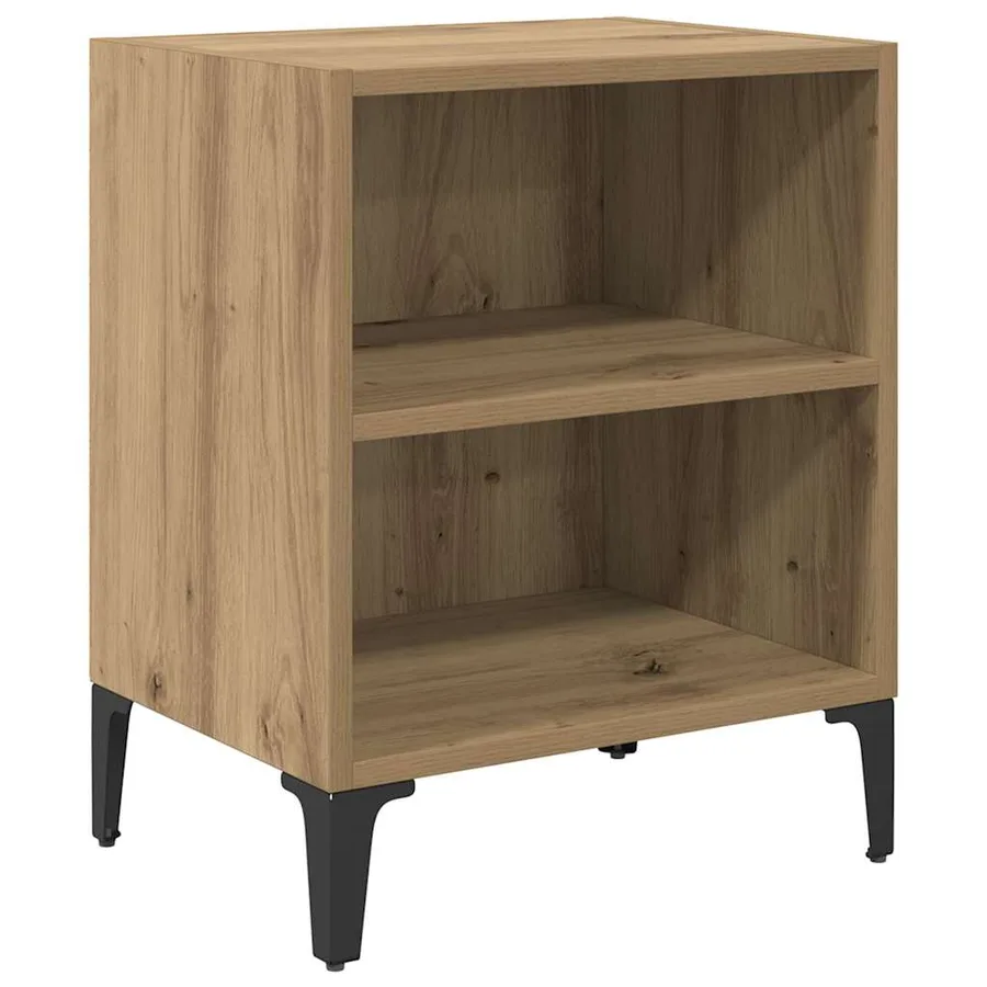 Cabinet de chevet 2 pc Chêne artisanal 40 x 30 x 50 cm - 5