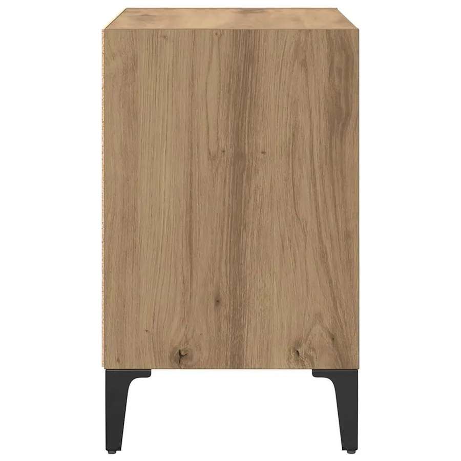 Cabinet de chevet 2 pc Chêne artisanal 40 x 30 x 50 cm - 7