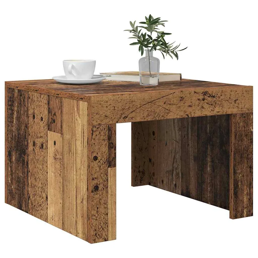 Table basse Bois ancien 50 x 50 x 35 cm Bois d'ingénierie - 3