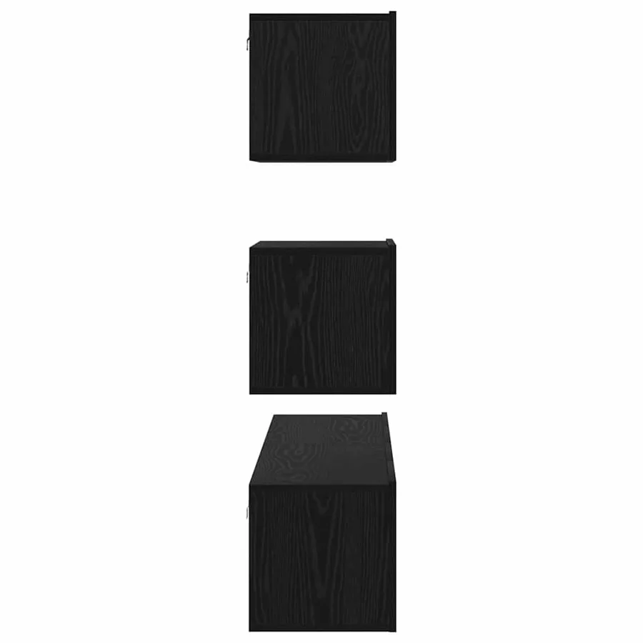Ensemble meuble TV 4 pcs Chêne noir Bois d'ingénierie - 9