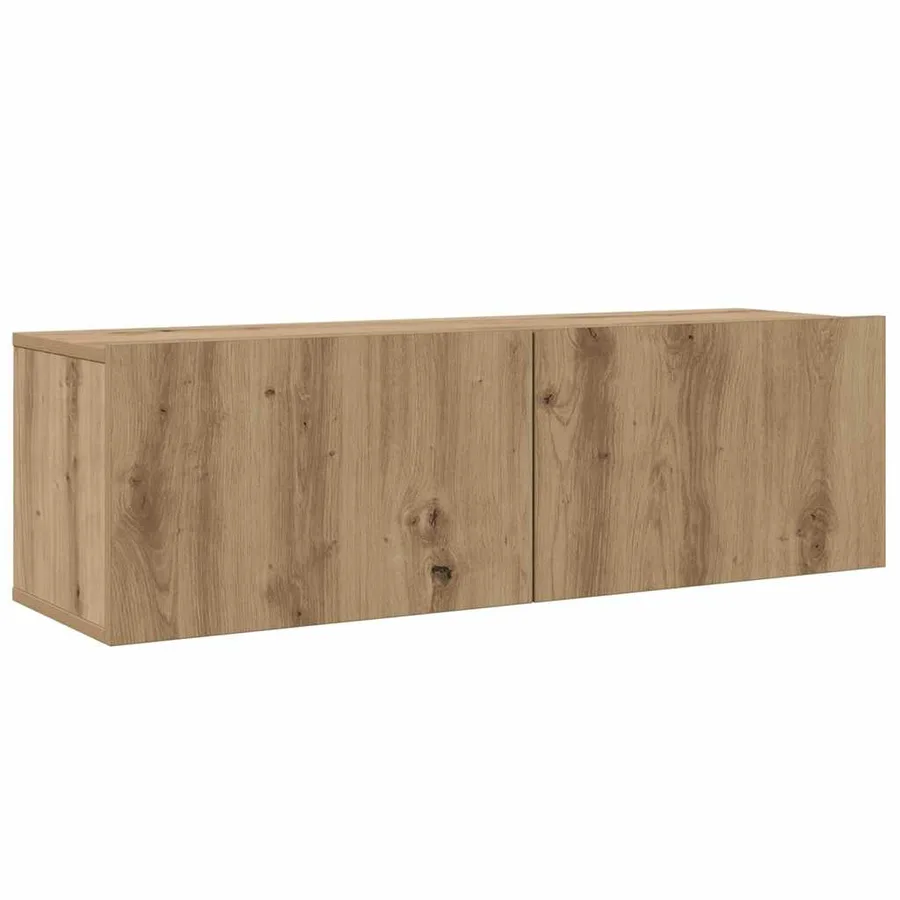Meuble TV mural 4 pcs Chêne artisanal Bois d'ingénierie - 6