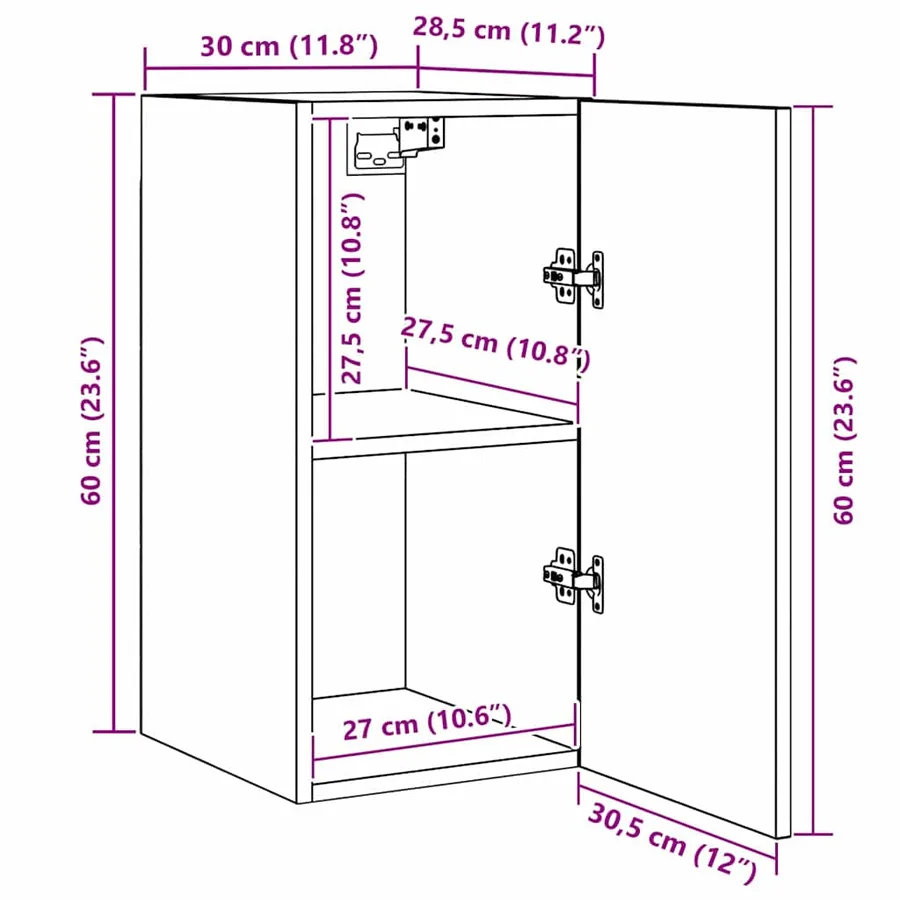 Ensemble meuble TV 3 pcs Chêne noir Bois d'ingénierie - 16