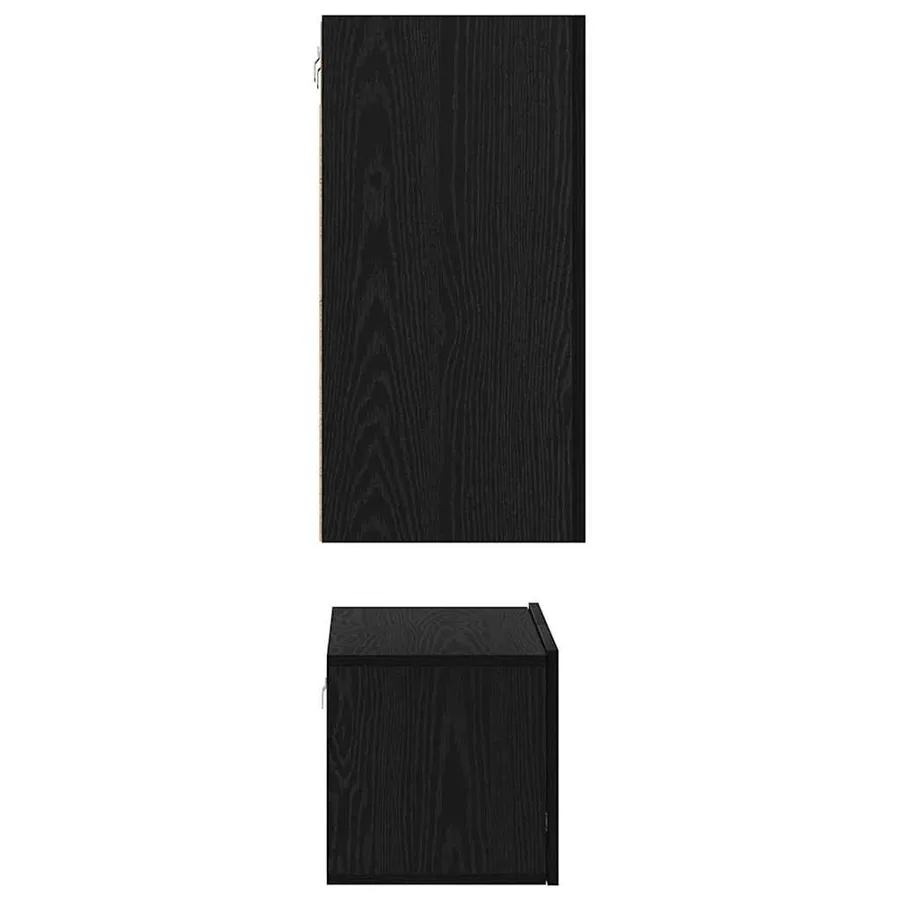 Ensemble meuble TV 3 pcs Chêne noir Bois d'ingénierie - 9