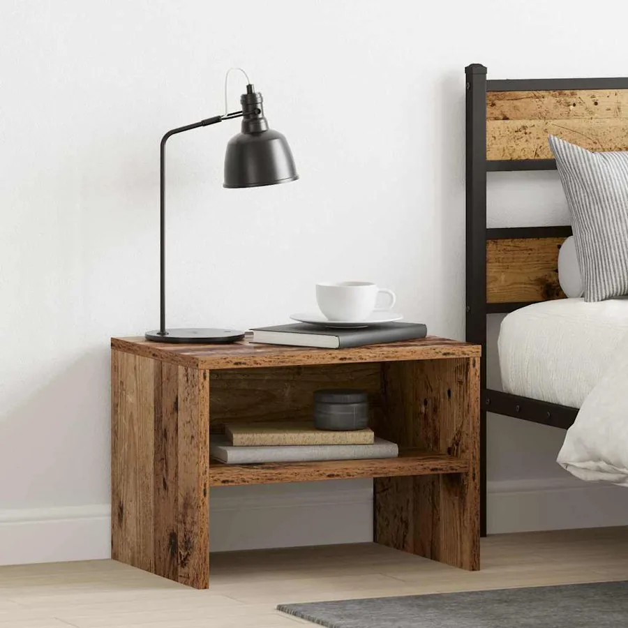 Cabinet de chevet 2 pcs Bois ancien 40 x 40 x 30 cm