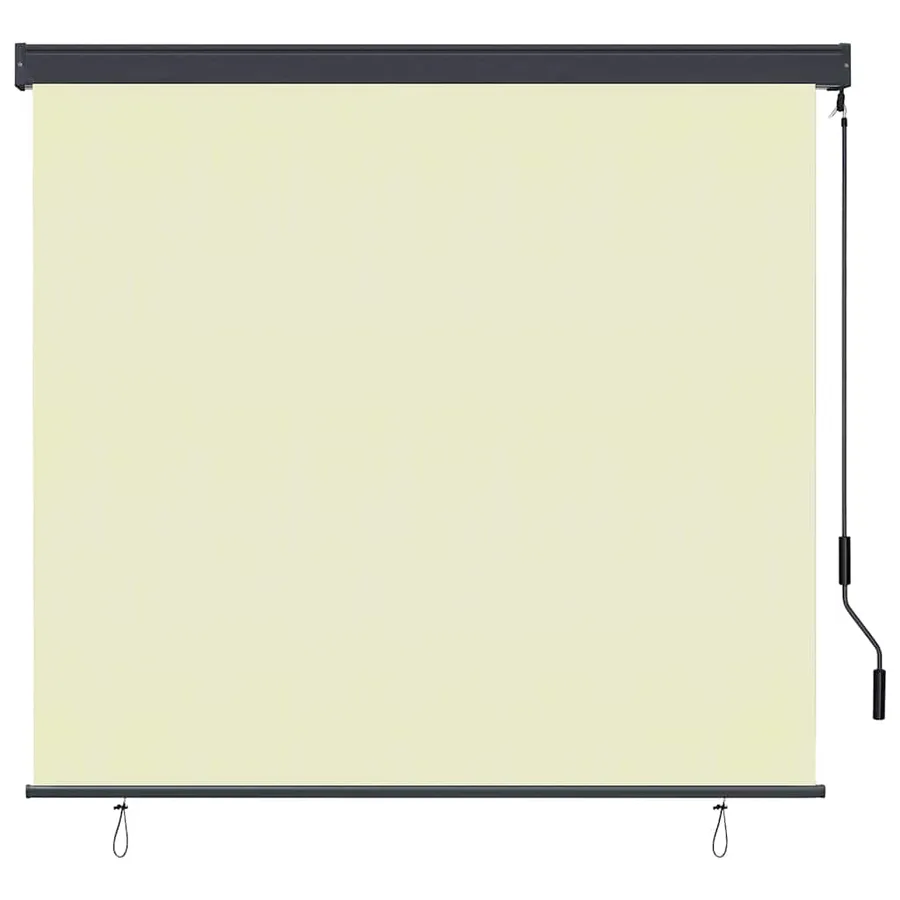 Store enrouleur Crème 180 x 250 cm Tissu et Aluminium - 2