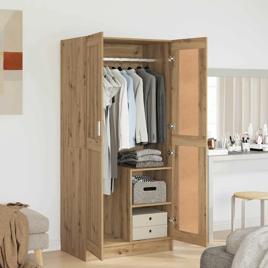 Armoire Chêne artisan 82,5 x 51,5 x 180 cm Bois d'ingénierie