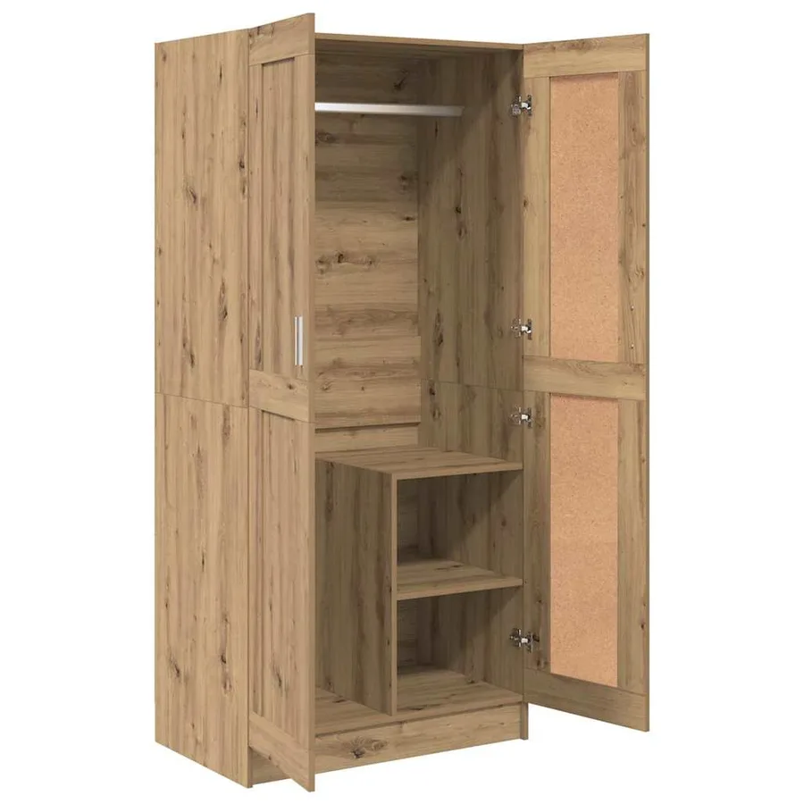 Armoire Chêne artisan 82,5 x 51,5 x 180 cm Bois d'ingénierie - 5