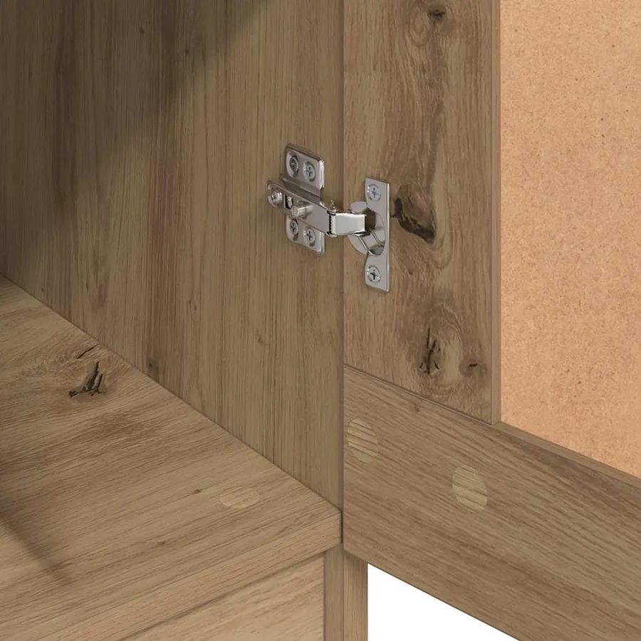 Armoire Chêne artisan 82,5 x 51,5 x 180 cm Bois d'ingénierie - 9