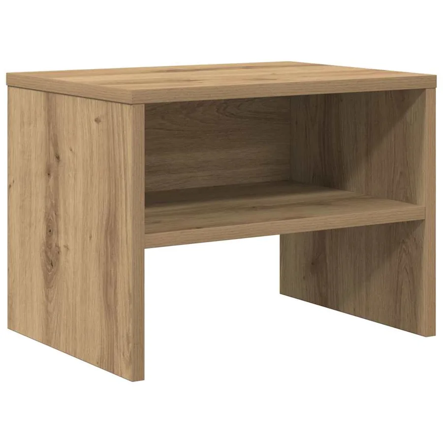 Cabinet de chevet 2 pc chêne artisanal 40 x 40 x 30 cm - 5