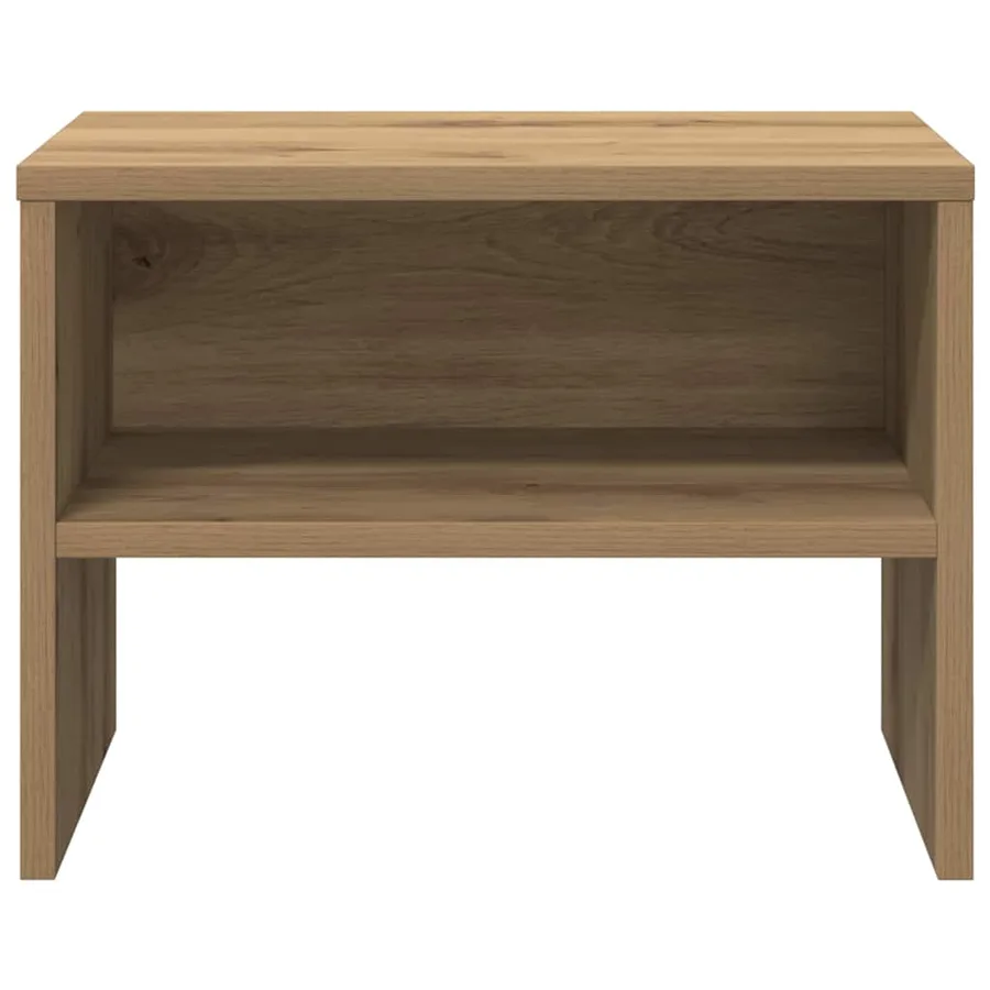 Cabinet de chevet 2 pc chêne artisanal 40 x 40 x 30 cm - 6
