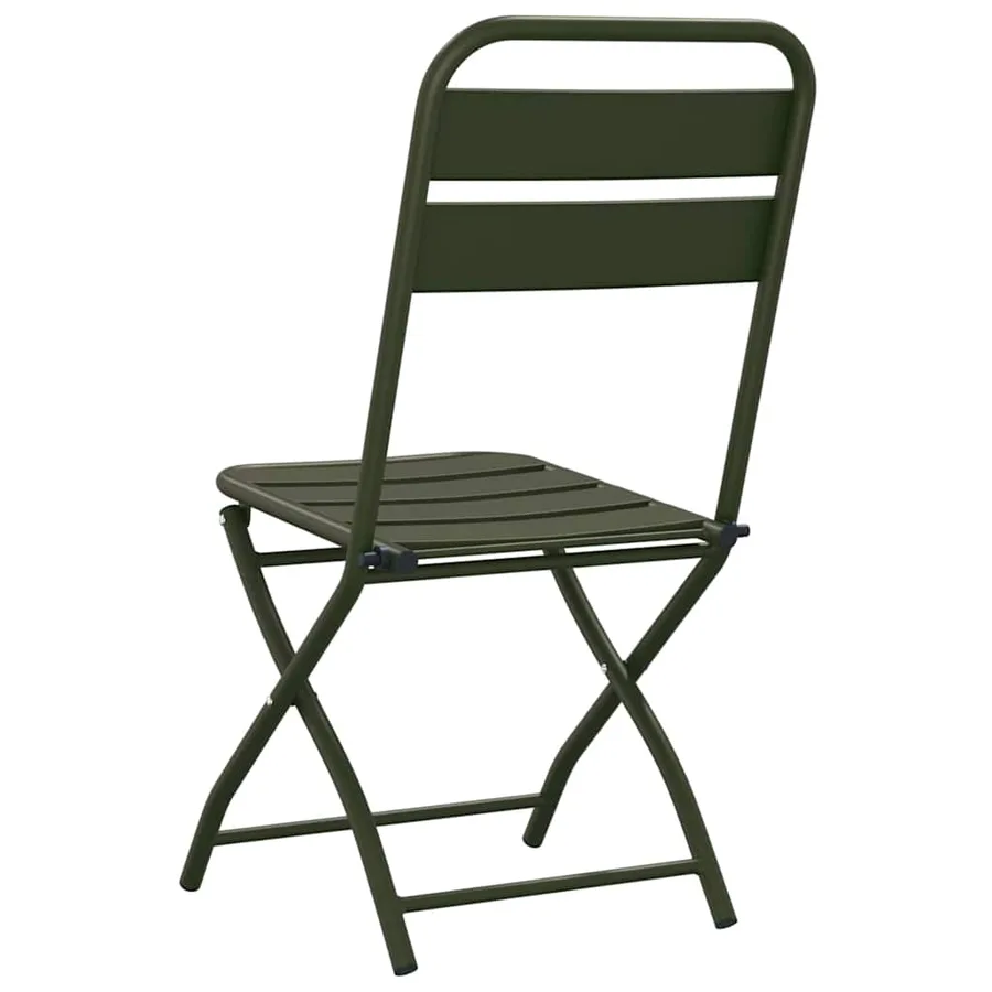 Chaise de jardin pliante 2 pcs Vert 42 x 52 x 82 cm - 7