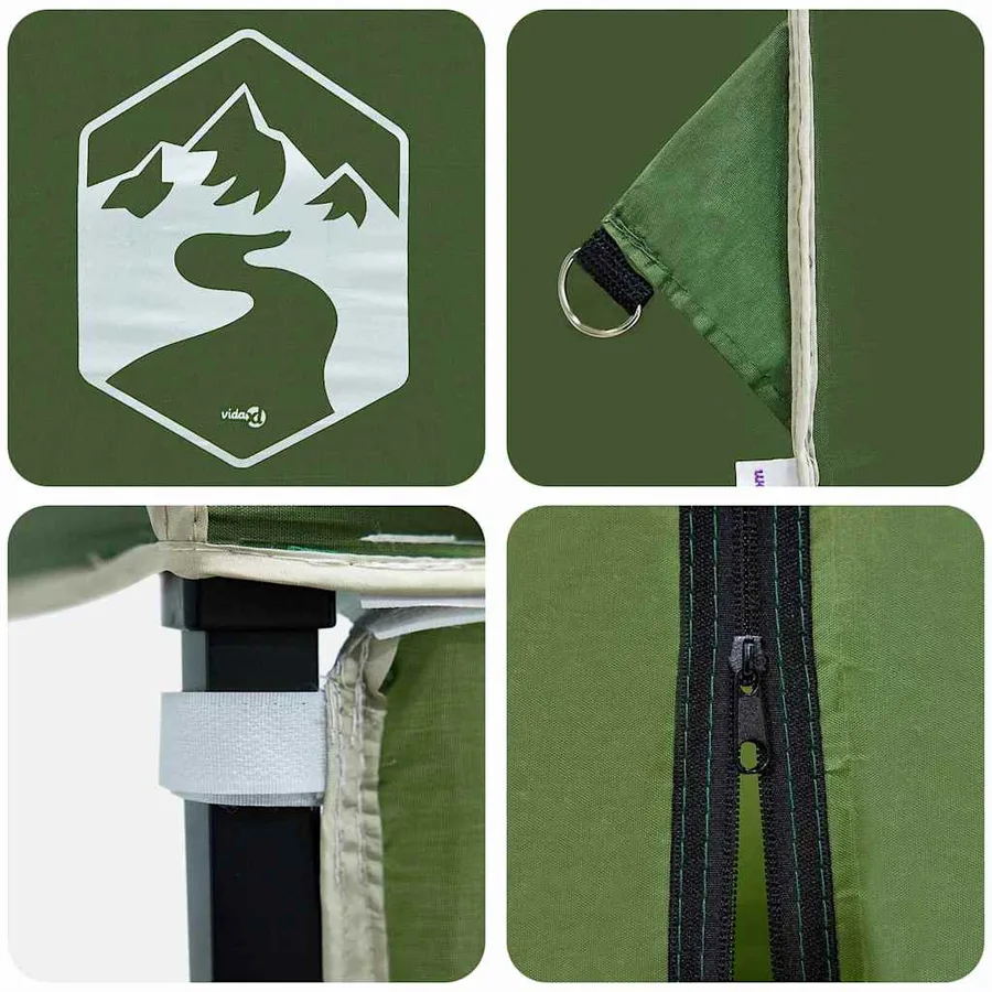 Tente à abri Vert 194 x 194 x 251 cm tissu - 7