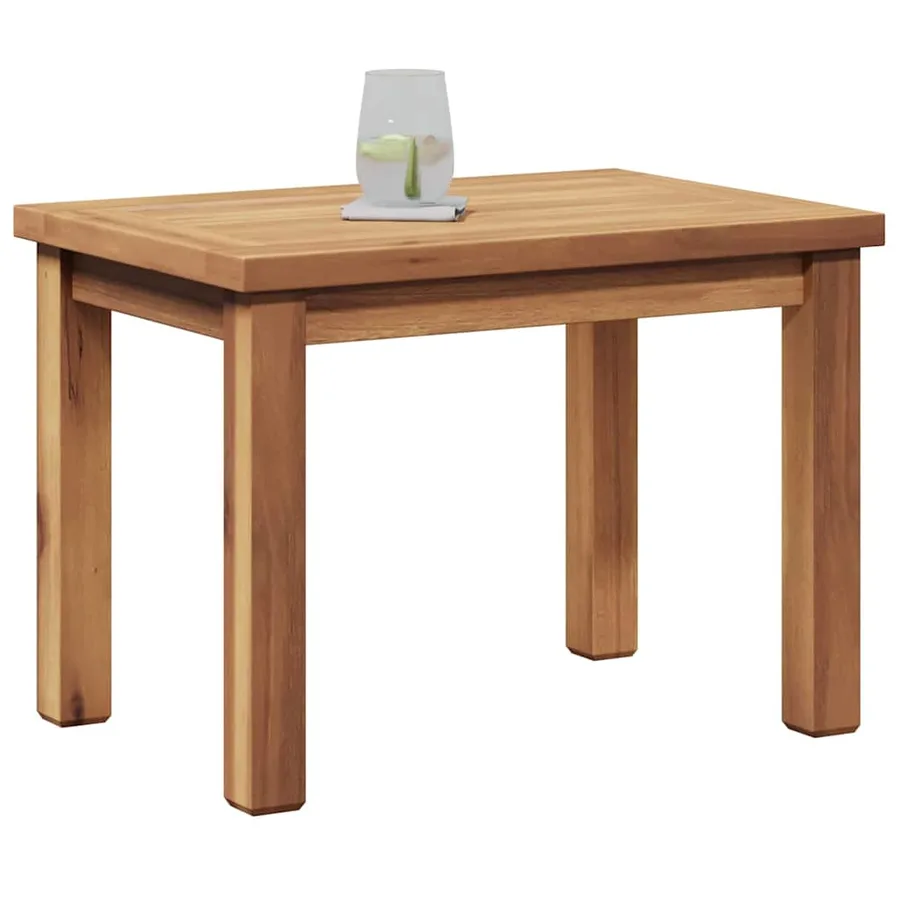Table basse Marron 50 x 35 x 36 cm Bois de teck massif - 3