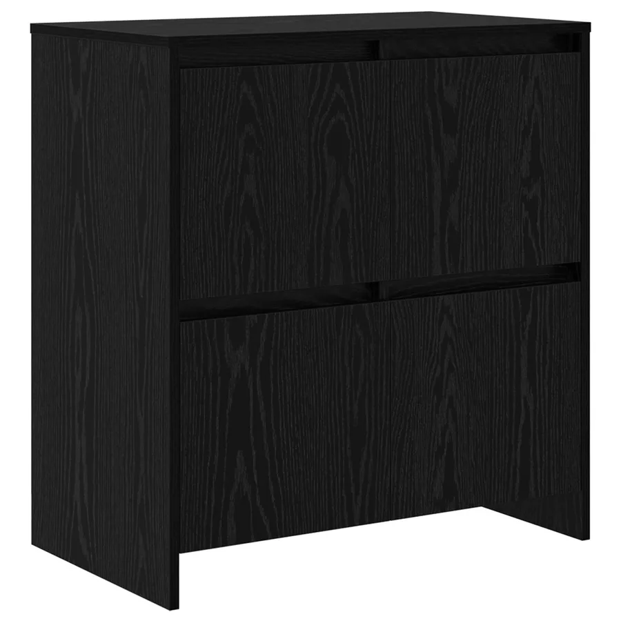 Buffet 3 pcs Chêne noir 70 x 41 x 75 cm Bois d'ingénierie - 6