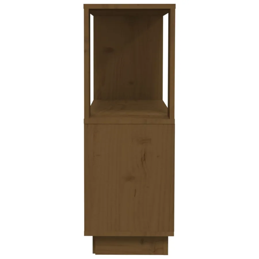 Bibliothèque/Cloison Marron miel 80x25x70 cm Bois massif - 6