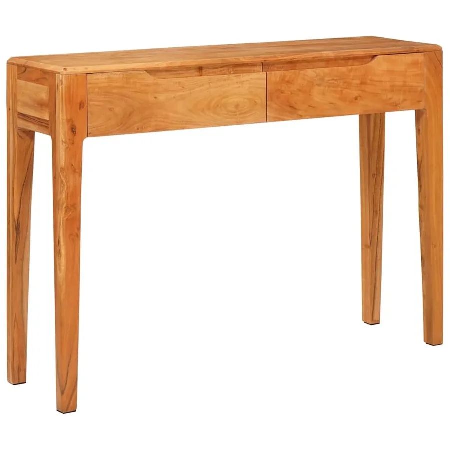 Table console Marron 110 x 30 x 80 cm Bois d'Acacia Massif - 3