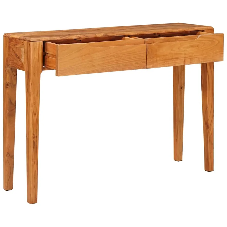 Table console Marron 110 x 30 x 80 cm Bois d'Acacia Massif - 4