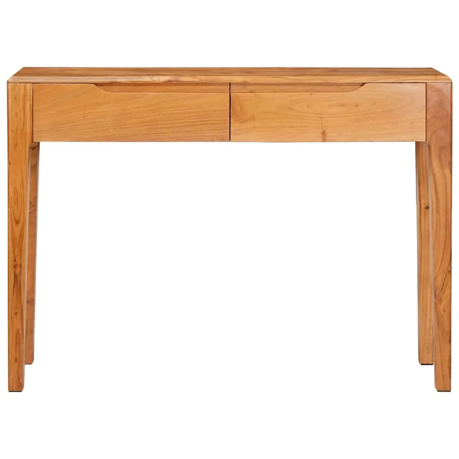 Table console Marron 110 x 30 x 80 cm Bois d'Acacia Massif - 5