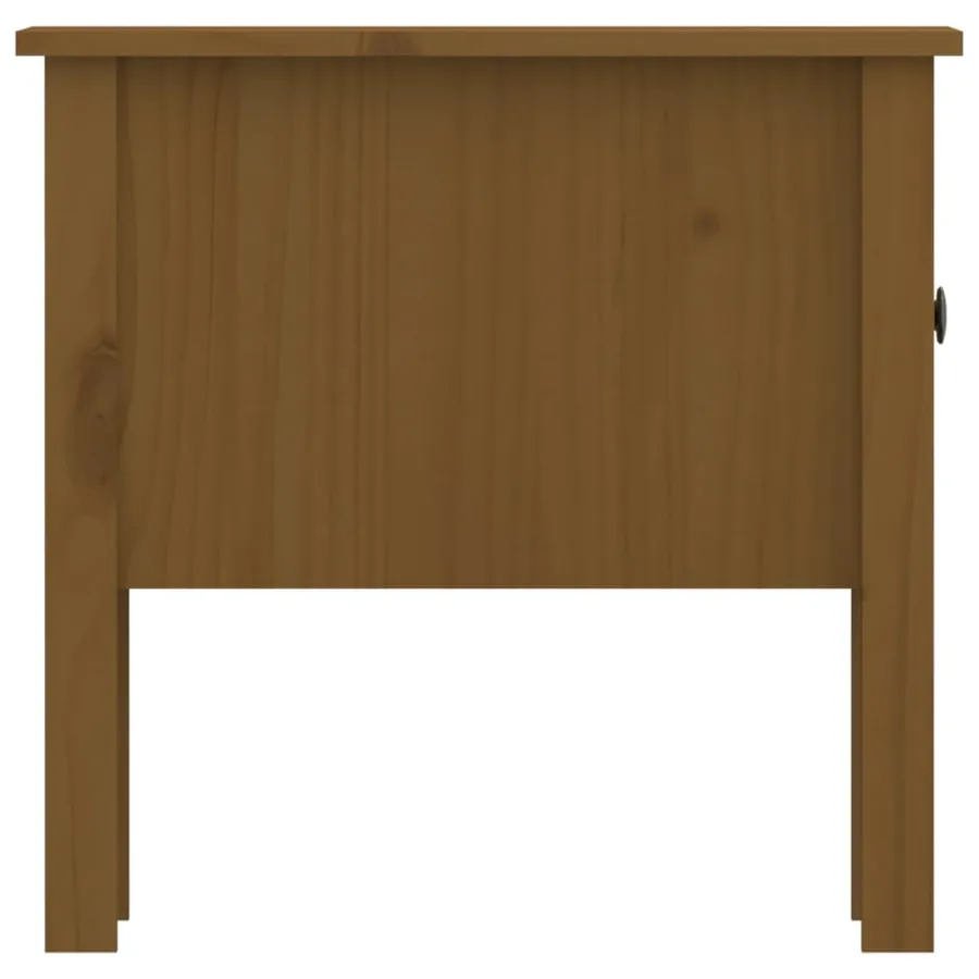 Table d'appoint Marron miel 50x50x49 cm Bois massif de pin - 8