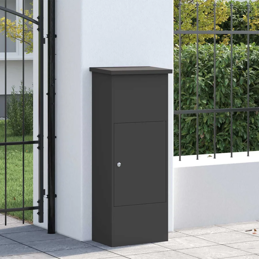 Boîte de dépôt de colis Noir 44,5 x 29 x 110,5 cm Acier - 3